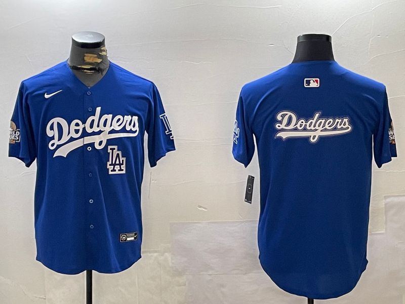 Men Los Angeles Dodgers Blank Blue Game 2024 Nike MLB Jersey style 12165->los angeles dodgers->MLB Jersey